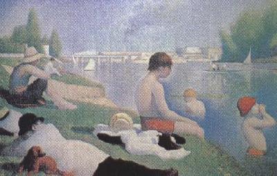 Georges Seurat Bathing at Asnieres (mk35) China oil painting art